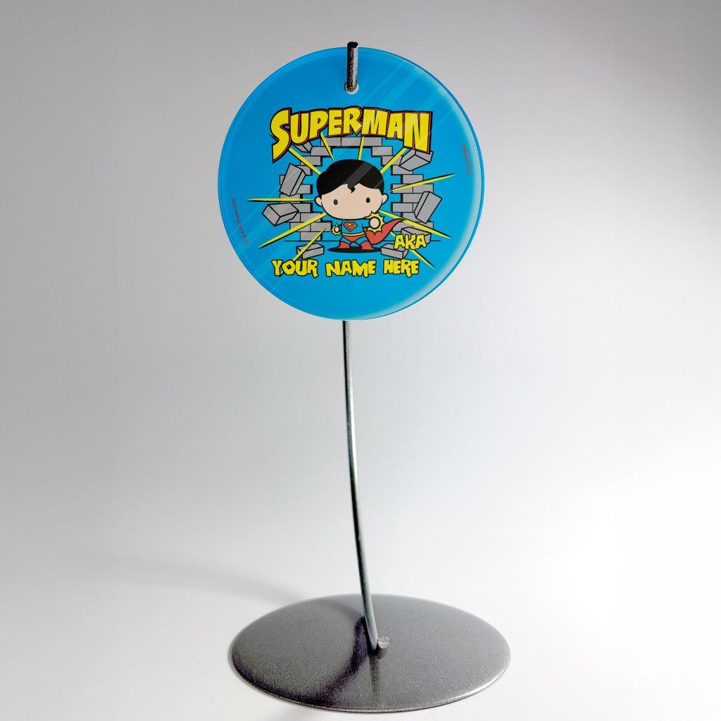Justice League (Also Known As Superman - Personalized) StarFire Prints Glass Art